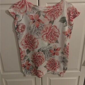 Luisa Ricci‎ Floral Knit Top Style# 3355 Made In Italy Size mediumm
